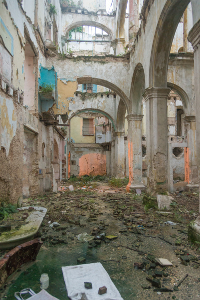 Havana, Cuba -One of many, many abandoned buildings in Havana.