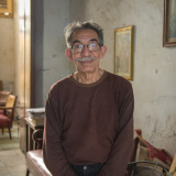 January 9, 2016 - Havana, Cuba: Portrait of a man inside his apartment in Havana. (Liz Roll/Polaris)